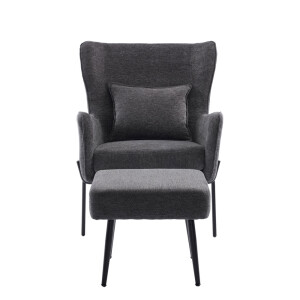 CHILLOUT ΠΟΛΥΘΡΟΝΑ ΣΚΑΜΠΩ ΣΕΤ ΓΚΡΙ ΣΚΟΥΡΟ 84x74x97.5