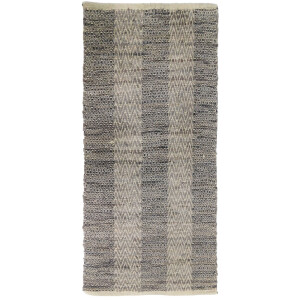 FISHBONE ΧΑΛΙ ΔΙΑΔΡΟΜΟΥ 70x150 ΔΕΡΜΑ ΓΚΡΙ ΜΠΕΖ