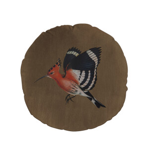 HOOPOE ΔΙΑΚΟΣΜΗΤΙΚΟ ΜΑΞΙΛΑΡΙ 45x45 ΒΕΛΟΥΔΟ ΠΟΛΥΧΡΩΜΟ ΚΑΦΕ