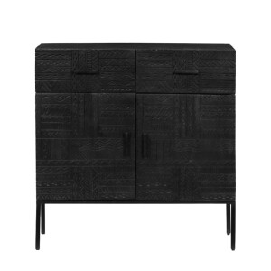 AZTEC ΚΟΜΟΤΑ 2ΠΟΡΤΕΣ 2ΣΥΡΤΑΡΙΑ ΜΑΥΡΟ 90x40x90