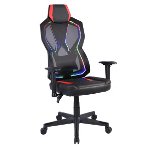 STORM ΚΑΡΕΚΛΑ GAMING ΓΡΑΦΕΙΟΥ ΜΑΥΡΟ ΚΟΚΚΙΝΟ 50x73x135