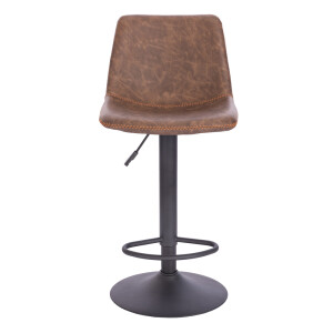 ASTI ΣΚΑΜΠΟ BAR ΚΑΦΕ ANTIQUE WASHED ΜΑΥΡΟ 42x49x109.5