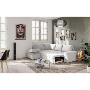 EDDI ΚΑΝΑΠΕΣ ΚΡΕΒΑΤΙ ΓΩΝΙΑ ΑΡΙΣΤΕΡΗ CREAM 248x213x90