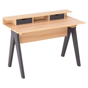 ΓΡΑΦΕΙΟ FB918290 ΜΕΛΑΜΙΝΗ ΣΕ SONAMA-ΓΚΡΙ 120x19-59x75-85
