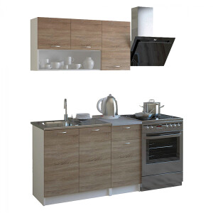 ΣΥΝΘΕΣΗ ΚΟΥΖΙΝΑΣ ΜΕΛΑΜΙΝΗ ΜΕ ΠΑΓΚΟ SONAMA-ΛΕΥΚΟ FB92440 46-29